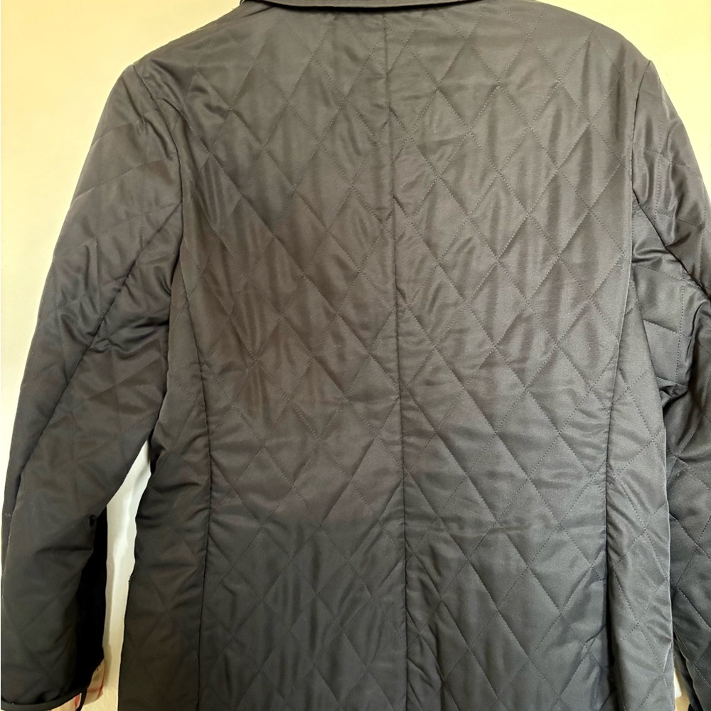 Burberry black Diamond Quilted Jacket SZ M - Picture 7 of 7